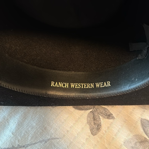 Men’s Coburn Black 100% Wool Western Hat - Picture 5 of 6